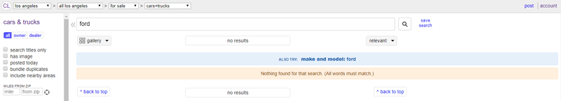 Illustration for article titled Craiglist Goof Right Now (Edit: and we're back!)